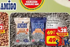 AMİGO TUZLU/TUZSUZ AYÇEKİRDEĞİ İRİ BOY 400 G